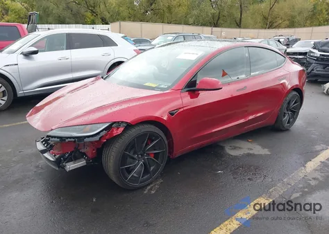 2024 Tesla Model 3 Performance из США, поврежденный, VIN 5YJ3E1ET4RF793857